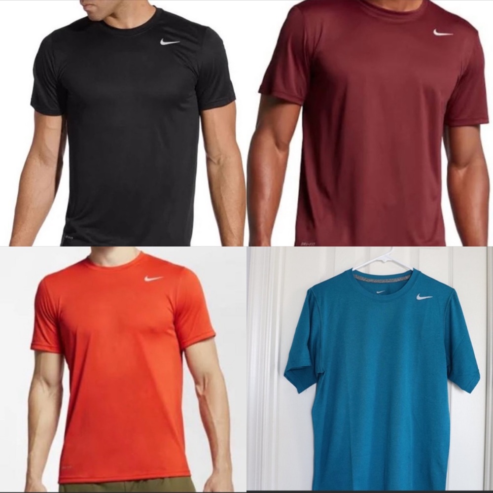 Men's Nike Dri Fit Workout 4 Shirts Bundle Pack